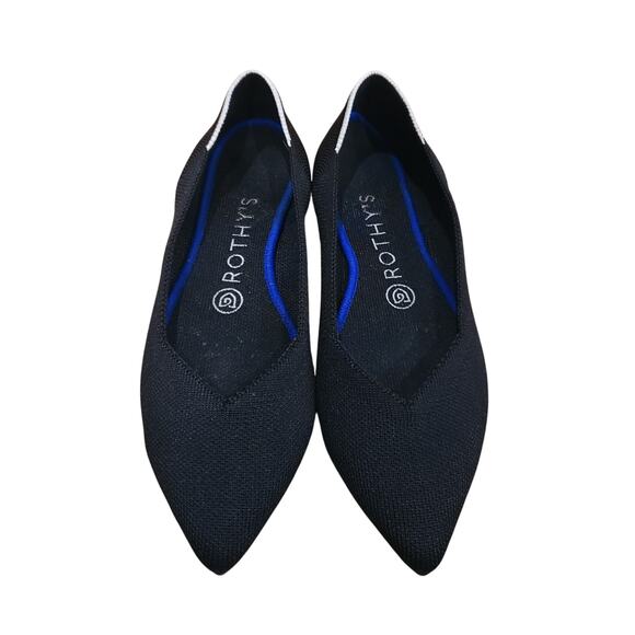 Rothy's The Point Black Ballet Flat Women's Size 7.5 - Picture 1 of 8